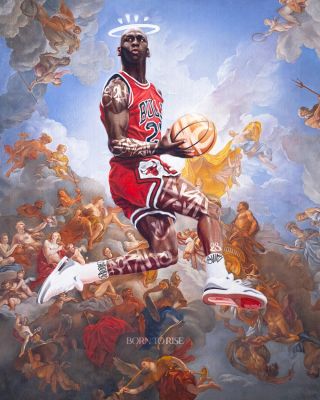 🏀 Born to Rise 🏀 Michael Jordan – ztělesnění tvrdé práce, vítězné mentality a odhodlání být nejlepší. Tento plakát je víc...